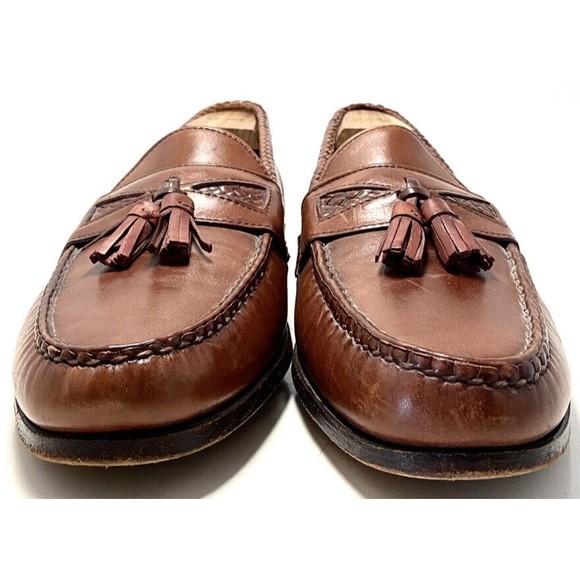 Allen Edmonds Maxfield Brown Leather Tassel Toe Loafers Size 11.5B main image 4